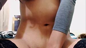 admiring nice big hard shemale cock