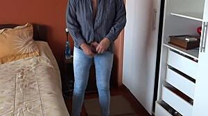 Wife's Stepmother Touches Herself