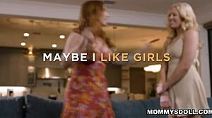 Cute Inexperienced Blonde Teen 18+ River Lynn Fucks Stepmom Sophia Locke With Pussy Licking And Tribbing