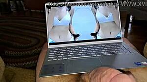 I made a cum tribute for alondra with my big cock