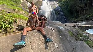 Amateur Interracial Fuck With Skinny Black Girl And Monster Cock At Waterfall On Hardpornlinks