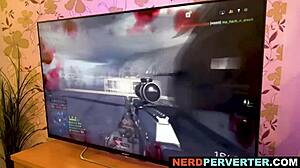 I, The Blonde Beauty, Enjoys Suckin Two Hard Cocks