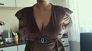 Hot Ass Pantyhose Teen Strips At Window, Plays With Dick