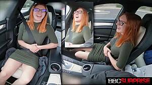 Busty cute redhead opal in intense scene