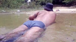 River bath leads to hot fuck?