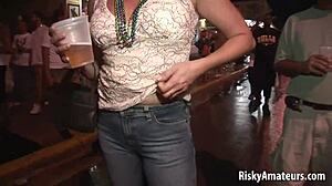 Are These Naked Teens Having Fun On The Street?