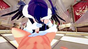 See a free POV hentai video of Albedo fucking, an anime3d netorare