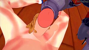 Valkyrie gives blowjob in POV