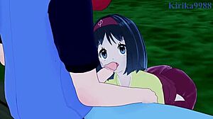 iris and erika have intense sex in pokémon hentai!