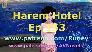 Playing harem hotel game episode 153.