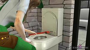 Plumber Charges Clients With Hot Lesbian Sex Animations