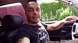 Amateur Brunette Slut Fucks Outdoors In POV Casting Session