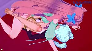 Cagliostro, Chris Yukine, and Maria Cadenzavna Eve in Wild Futanari Hentai Sex