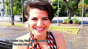 Tourist Hooks Up With Petite Brazilian Clara Lady Snow For Wild 1on1