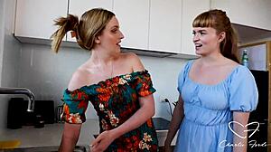 laney, wanna eat charlie's pussy while she's stuck at the sink, totally at your mercy?