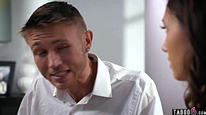 Stepbrother Blackmails Pregnant Stepsister Maya Woulfe for Control