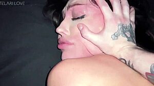 Squirting Brunette Slut Gets Fucked Hard by Her Friend with Big Tits and Facial Cum