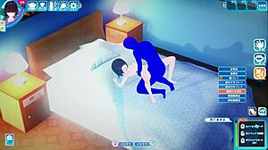 Asian 3d cartoon girl gets intense sex