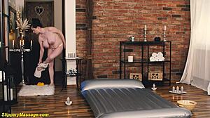 Hey, ever seen a cute preggo like Angel Princess in slippery nuru massage?