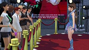 dexter sees everyone naked with x-ray glasses in sims 4