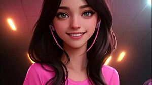 Ai generated mona in cartoon style