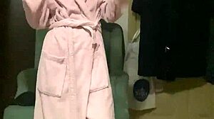 Tiny teen dances seductively with small tits