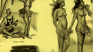 Vintage erotic drawings collection