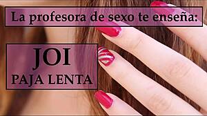 Follow the teacher's instructions to jerk off joi.