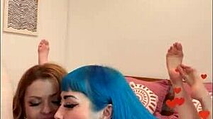 Beautiful bisexual women engage in forbidden ffm sex, getting banned