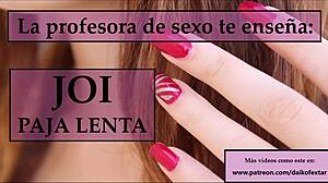 Follow the teacher's instructions to jerk off joi.