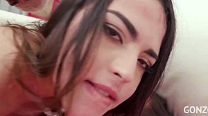 Spicy Chilean dish Dafne Robinson gets her ass broken in by virgin dp