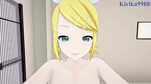 Hatsune Miku and Kagamine Rin explore intense sex in Project Sekai Vocaloid POV