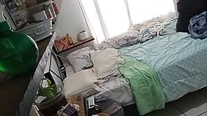 Milf Madurita Cleaning Her Room Secretly