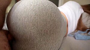 step sister caught me jerking off and i fucked her through a hole in her leggings