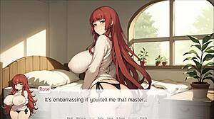 she passionately makes her master cum between her gigantic breasts in spirit harem