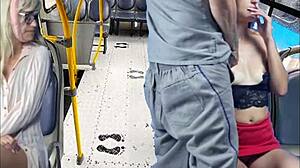 Worker pulls out his dick on the bus.