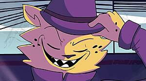 it's a powertrip cartoon where clothes get ripped