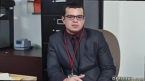 hardcore gay the manager is not an easy stud to please