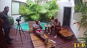 Hey, wanna see Bianca Naldy with Nego Catra and Capoeira in wild double action?