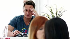 Mia Kiss & Emily Red - Wild Teens in FFM 3some Action