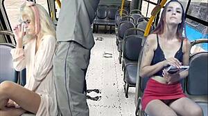Worker pulls out his dick on the bus.