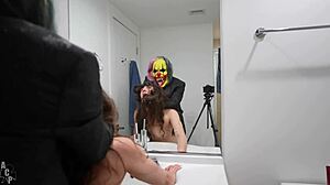 Queen of hell fucks gibby the clown with monster cock in miami