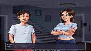 Summer Time Saga Unc Part 23 continues the dating game story in anime style