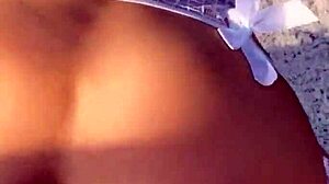 Blonde in Fishnets Gets Ass to Mouth and Creampied Outdoors