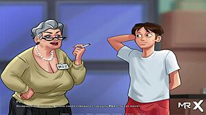 Feel The Passion As She Offers Her Breasts In Summertimesaga