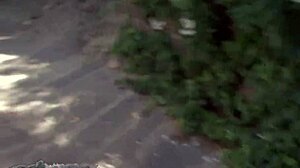 Skinny short-haired teen 18+ takes huge cock deepthroat and facial