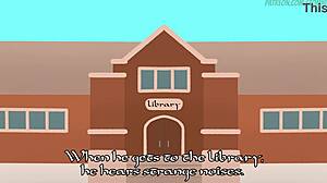 Big tits bookworm gets fucked in library romance with tomni