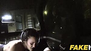 Fake Cop and Cheeky 18+ Lass Dare Outdoor Sex