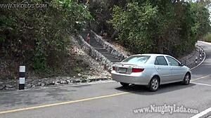 hey, wanna see my flashing nude walk in public?