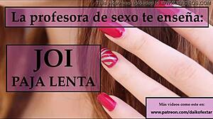 Follow the teacher's instructions to jerk off joi.